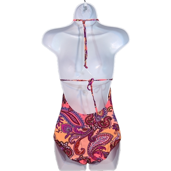 Neon Paisley Swimsuit - M - Picture 2 of 5